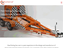 Tablet Screenshot of pavetesting.com